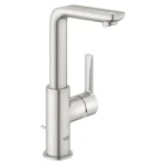Grohe Lineare egykaros mosdócsaptelep L-méret, supersteel 23296 DC1 (23296DC1) Expressz kézbesítés