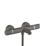 Hansgrohe Ecostat termosztátos kádcsaptelep Comfort, szálcsiszolt fekete króm 13114340 Azonnali szállítás