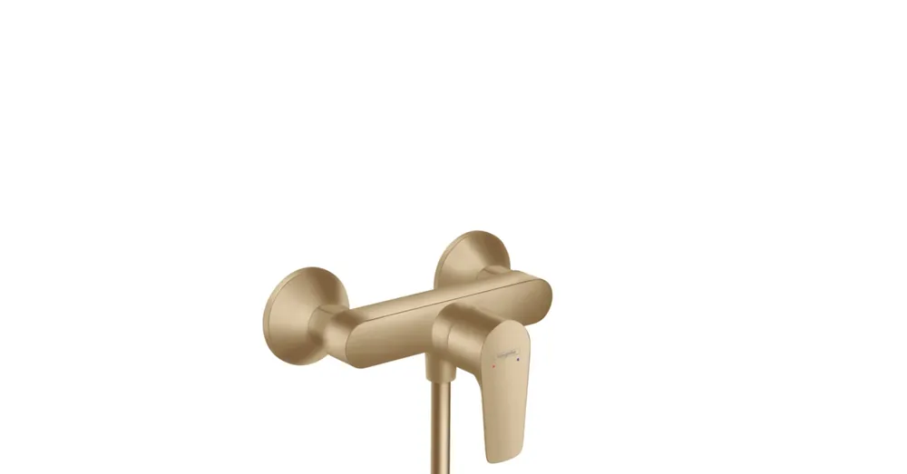 Újdonság Hansgrohe Talis E egykaros zuhanycsaptelep, szálcsiszolt bronz 71760140