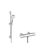 Végkiárusítás Hansgrohe Ecostat 1001 Combi szett 0,65m Crometta Vario kézizuhannyal 27812 400 (27812400)