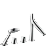 Hansgrohe AXOR Starck Organic 4-lyukú kádperemre szerelhető termosztátos kádcsaptelep 12425000 Outlet