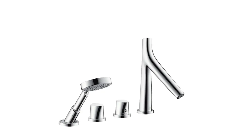 Hansgrohe AXOR Starck Organic 4-lyukú kádperemre szerelhető termosztátos kádcsaptelep 12425000 Outlet