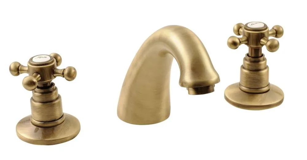Bestseller Sapho REITANO ANTEA 3 részes mosdócsaptelep, automata leeresztővel, bronz (3026)