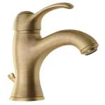 Kiárusítás Sapho KIRKÉ mosdócsaptelep, automata leeresztővel, bronz (KI02B)