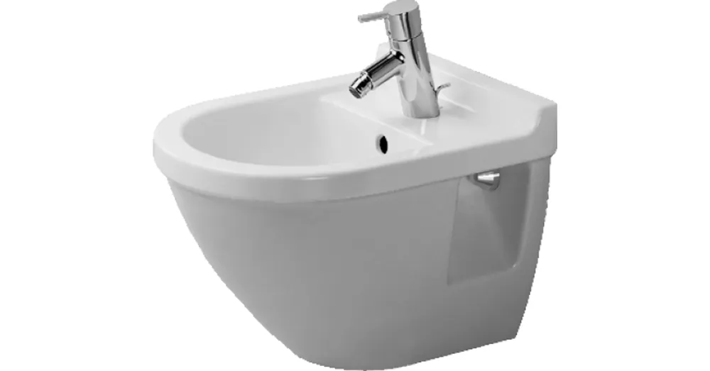 Expressz szállítás Duravit Starck 3 Compact fali bidé WonderGliss felülettel 22311500001
