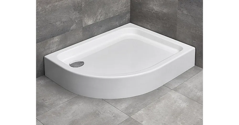 Népszerű Radaway Laros E 100x80 íves, aszimmetrikus, jobbos zuhanytálca (SLE81017-01R)