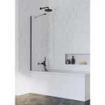 Gyors kiszállítás Radaway Idea Black PNJ 90 kádparaván, fekete 10001090-54-01