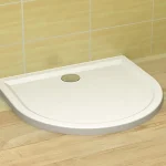 Prémium Radaway Delos P 100x90 íves zuhanytálca (beépíthető, 100x90 cm, #4Z19035-03N)