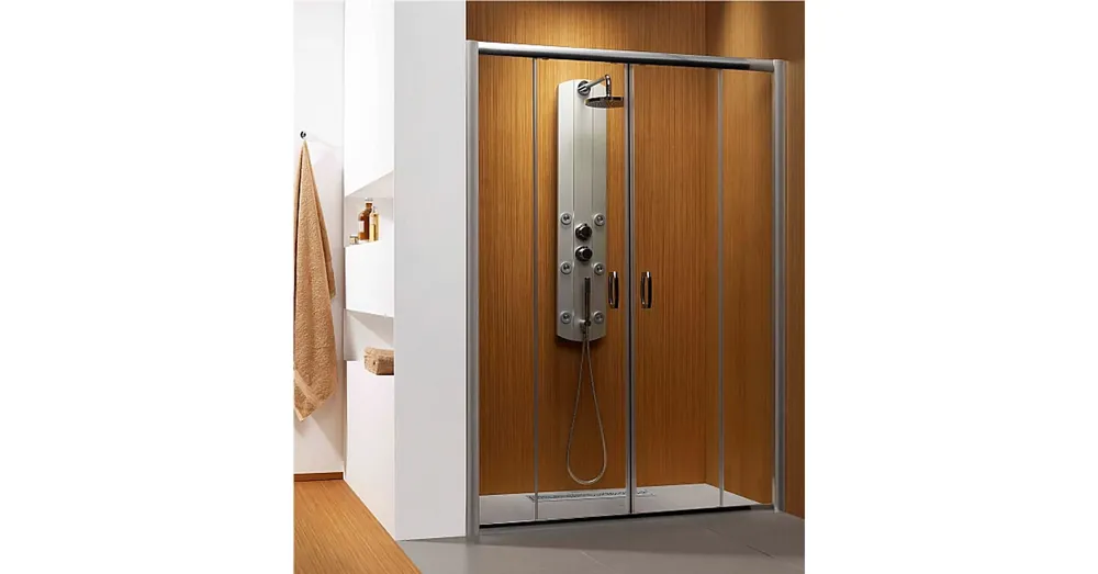 Bestseller Radaway Dolphi Premium Plus DWD 140 zuhanyajtó (Barna, króm, 140x190 cm, #33353-01-08N)