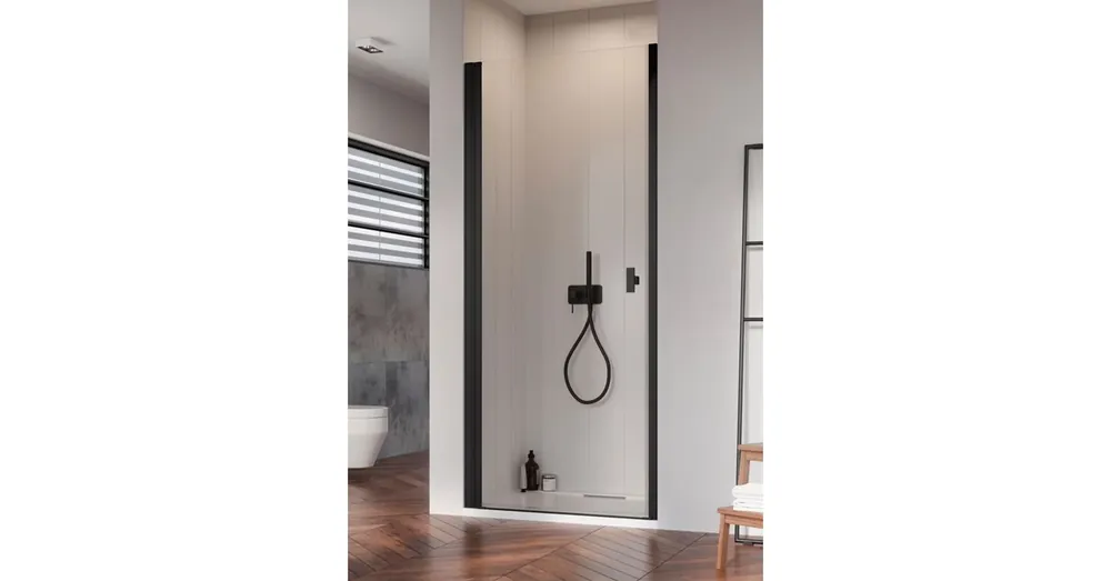 Radaway Nes Black DWJ I 70 cm-es fekete zuhanyajtó, balos 10026070-54-01L Expressz kézbesítés