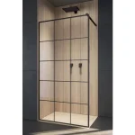Radaway Walk-In Modo II New Black Factory 80 zuhanyfal 389084-54-55 Expressz kézbesítés