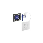 Geberit HyTouch 116.015.XX.1 pneumatikus vizelde vezérlés, Sigma10 dizájn (fehér / aranyozott / fehér, #116.015.KK.1) Prémium