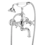 Prémium Bugnatese Arcadia kádcsaptelep gégecsővel és zuhanyfejjel, bronz 8300BR