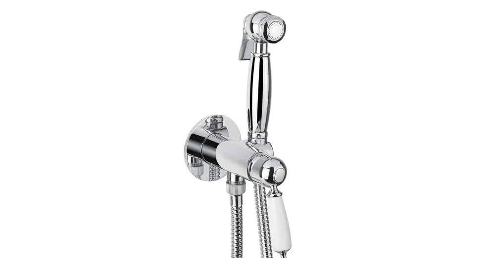 Szuper akció Bugnatese OXFORD Fali bidet csaptelep zuhanyszettel króm színben 6393CR