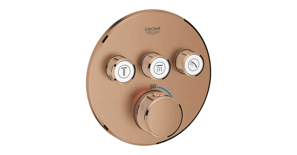 Grohe Grohtherm SmartControl Termosztát falsík mögötti telepítéshez, 3 fogyasztóra 29121DL0 Alacsony ár
