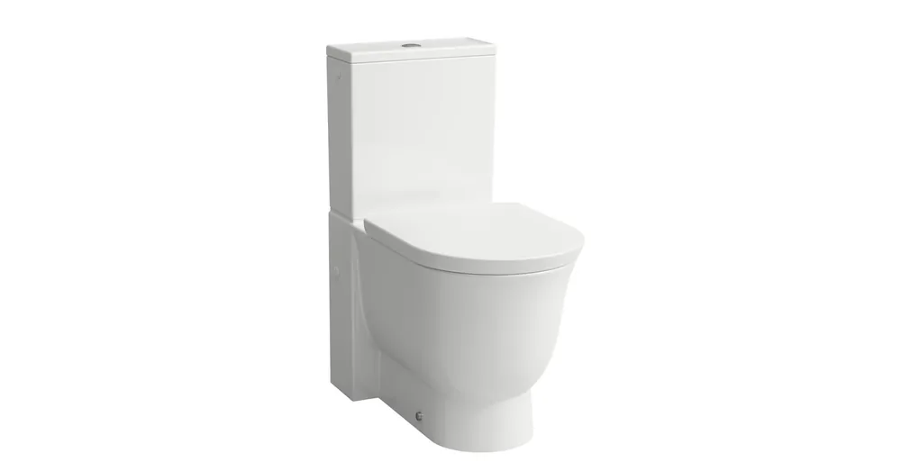 LAUFEN THE NEW CLASSIC Álló kombi-WC, mélyöblítésű, perem nélküli, Fehér LCC bevonattal H8248584002311 Szezonális akció