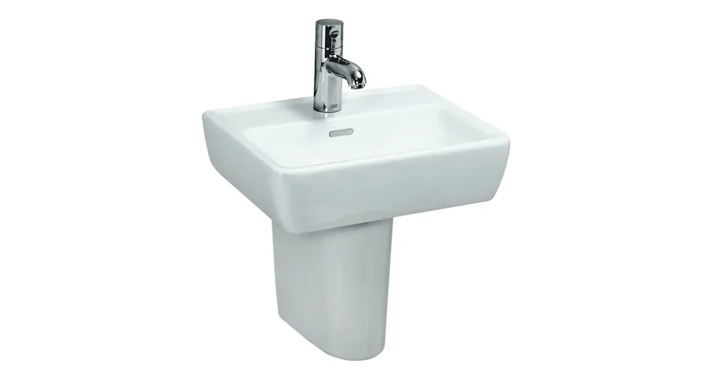 Szuper akció LAUFEN PRO Kézmosó egy csaplyuk, középen , Fehér H8119510001041