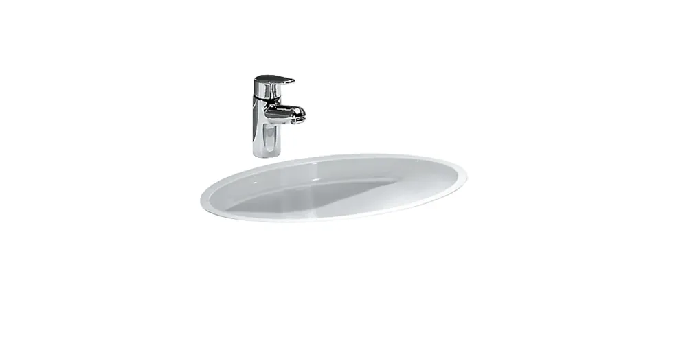 Gyors szállítás LAUFEN SAVOY Beépíthető mosdó, armatúrapad nélkül mázas külső felület , Fehér H8131920001551