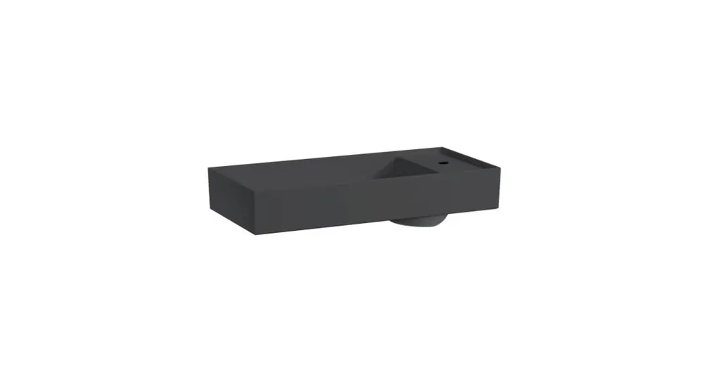 LAUFEN KARTELL BY LAUFEN Mosdó tál három csaplyukkal, túlfolyónyílás nélkül , Graphite matt H8123327581581 Vedd meg most