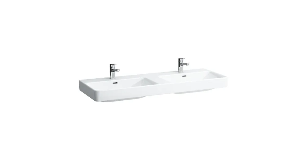 LAUFEN PRO S Ráépíthető dupla mosdó csaplyuk nélkül , Fehér H8149680001091 Exkluzív ajánlat