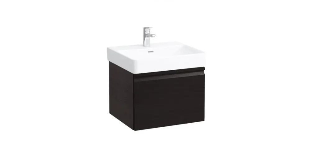 LAUFEN PRO S Alsószekrény és finoman záródó mechanizmussal, 810962 tip. mosdóhoz, 1 fiókkal, Wenge 52X39X45 - H4833510964231 Exkluzív ajánlat