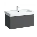 Vedd meg online LAUFEN PRO S Alsószekrény és finoman záródó mechanizmussal, 813965 tip. mosdóhoz, 1 fiókkal és belső fiókkal, Grafit 81X39X45 - H4835020964801