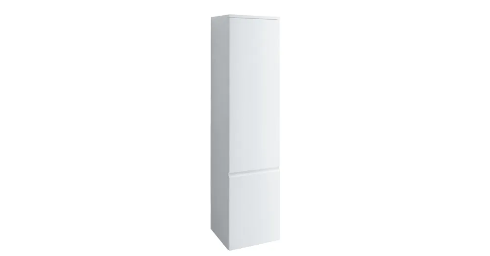 LAUFEN PRO S Magas szekrény, 4 üvegpolcokkal, ajtózsanér bal oldalon, Fehér 35X165X33.5 - H4831210954631 Utolsó esély