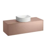 LAUFEN SONAR Fiók elem, 1 fiók, 812340, 812341, 812342, 812343 mosdótálakhoz, kivágással középen, Lakkozott réz 117.5X34X45.5 - H4054210340411 Ne maradj le