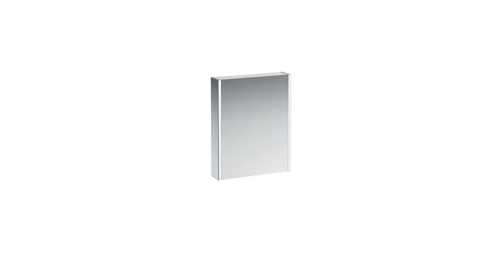 Újdonság LAUFEN FRAME 25 Tükrös szekrény, alumínium, 2 LED világító elemmel és alsó háttérvilágítással H4084729001441