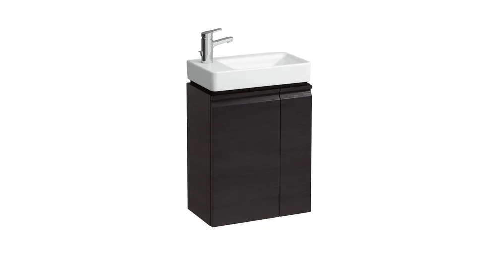 Újdonság LAUFEN PRO S Alsószekrény, balos ajtó zsanérral, jobbos polcok aszimmetrikus balos 815955 tip. mosdóhoz, Wenge H4830010954231