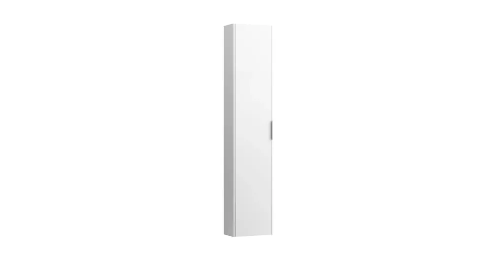 LAUFEN BASE Magas szekrény kis kiállással, balos ajtóval, Fényes fehér 35X165X18.5 - H4026411102611 Bestseller