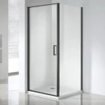 Vásárlói kedvenc Wellis Quadrum Black 90x90 cm zuhanykabin, Easy Clean üveg WC00483
