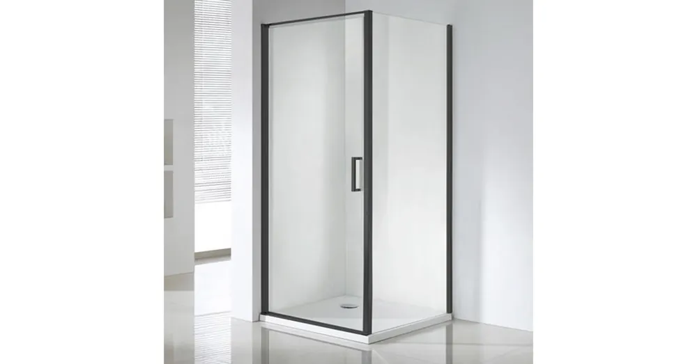 Vásárlói kedvenc Wellis Quadrum Black 90x90 cm zuhanykabin, Easy Clean üveg WC00483