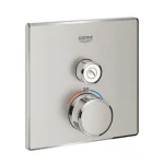 Azonnal elérhető Grohe Grohtherm SmartControl Termosztát falsík mögötti telepítéshez, 1 fogyasztóra, matt szuperacél 29123DC0