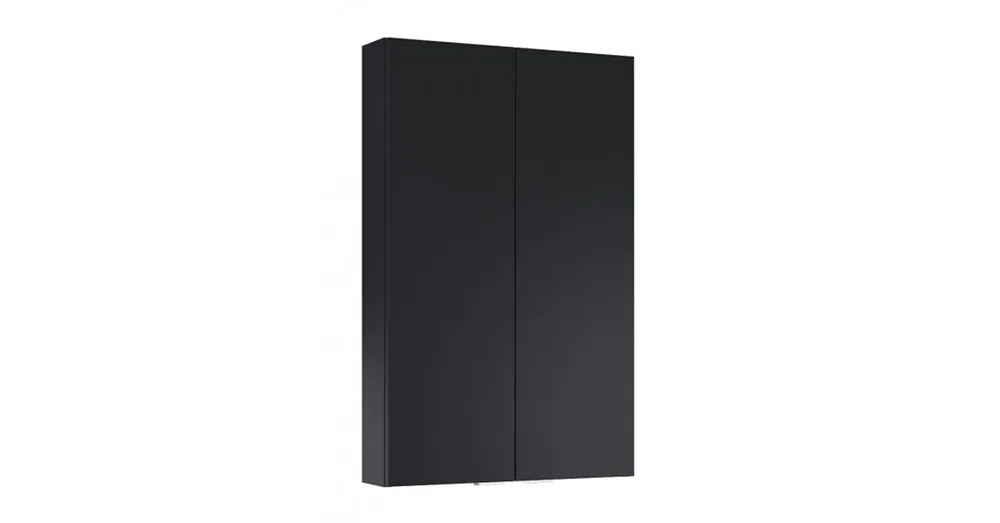 Ajánlat AREZZO design 50 cm-es Felső szekrény (12,6 cm mély) 2 ajtós Matt Fekete minden típushoz AR-167732