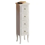 Azonnal elérhető SAPHO RETRO alsószekrény, 4 fiókkal, 35x119x33cm, antik fehér (1694)