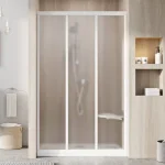 Ravak Supernova zuhanyajtó ASDP3-100 fehér+grape üveg 00VA01R2ZG Prémium