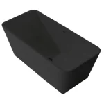 Wellis Carib Matt Black öntöttmárvány szabadon álló kád 167,5x85 WK00183 Népszerű