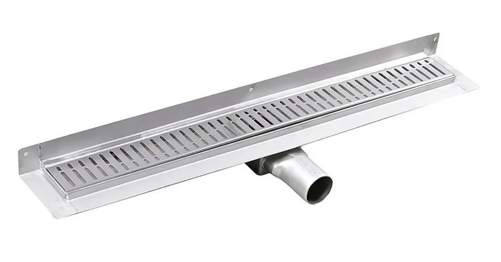 Exkluzív ajánlat SAPHO GELCO MANUS INOX padlóösszefolyó ONDA rosttal, fal éléhez, 950x112x55mm (GMO25)
