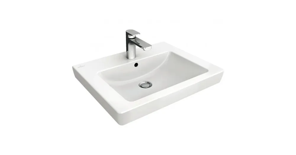 Azonnali szállítás Villeroy & Boch Subway 2.0 55 x 44 cm-es mosdó bútorhoz 1 csaplyukkal CeramicPlus felülettel - 7113F5R1
