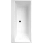 Ne maradj le Villeroy & Boch Collaro 1700 x 750 mm-es beépíthető egyenes kád Matt Black - UBA170COR2NV-01