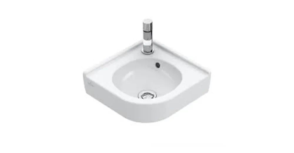 Villeroy & Boch O.Novo sarok kézmosó 1 csaplyukkal CeramicPlus felülettel túlfolyó nélkül - 731033R1 Ajánlat