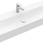 Kiárusítás Villeroy & Boch Memento 2.0 120 x 47 cm-es mosdó 1 csaplyukkal Stone White CeramicPlus felülettel túlfolyó nélkül - 4A22CHRW