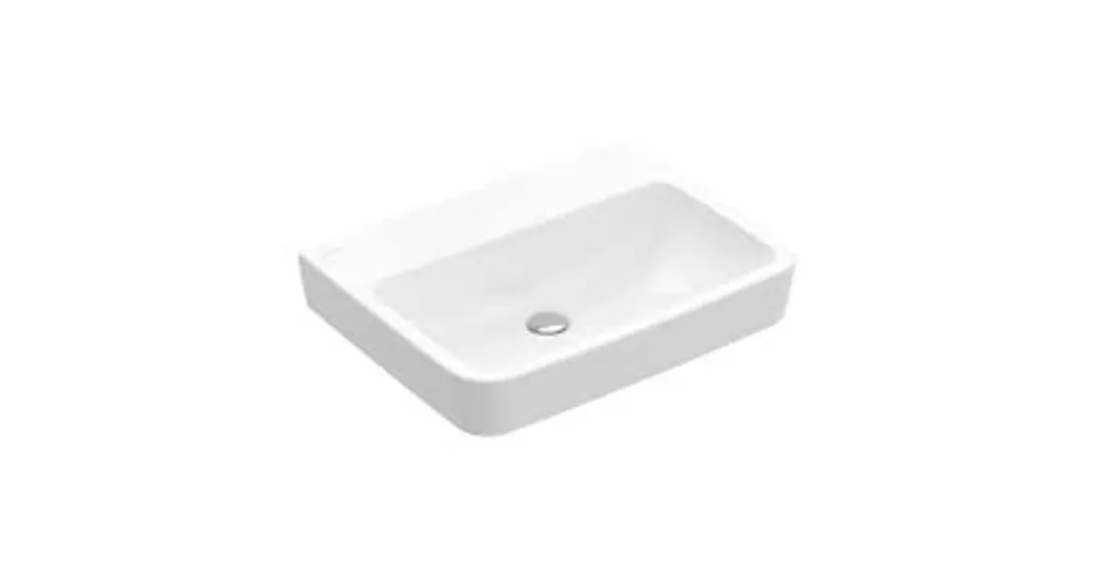 Villeroy & Boch O.Novo 55 x 46 cm-es mosdó csaplyuk és túlfolyó nélkül CeramicPlus felülettel - 4A4158R1 Exkluzív ajánlat