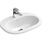 Villeroy & Boch O.Novo 56 x 40,5 cm-es beépíthető mosdó 1 csaplyukkal túlfolyó nélkül - 41615701 Akció