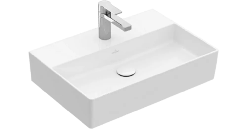 Villeroy & Boch Memento 2.0 50 x 42 cm-es mosdó 1 csaplyukkal Stone White CeramicPlus felülettel - 4A225GRW Legjobb ár
