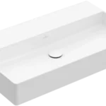 Villeroy & Boch Memento 2.0 80 x 47 cm-es mosdó csaplyuk és túlfolyó nélkül CeramicPlus felülettel - 4A228FR1 Akciós ár