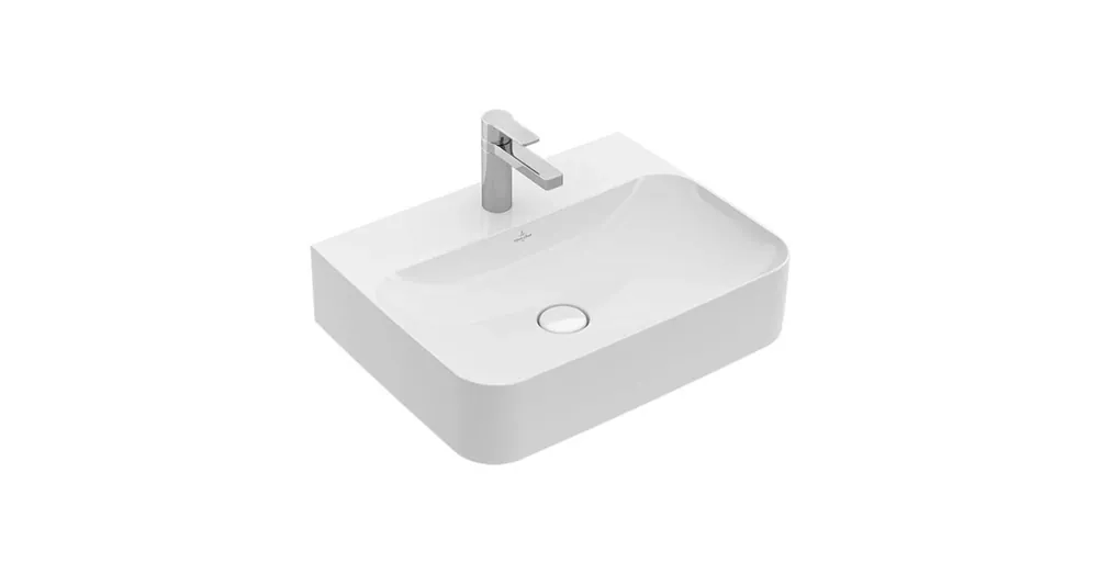 Villeroy & Boch Finion 60 x 47 cm-es mosdó 1 csaplyukkal CeramicPlus felülettel túlfolyó nélkül - 416861R1 Szuper akció