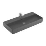 Legnépszerűbb Villeroy & Boch Memento 2.0 100 x 47 cm-es mosdó 1 csaplyukkal Graphite CeramicPlus felülettel - 4A22A5I4