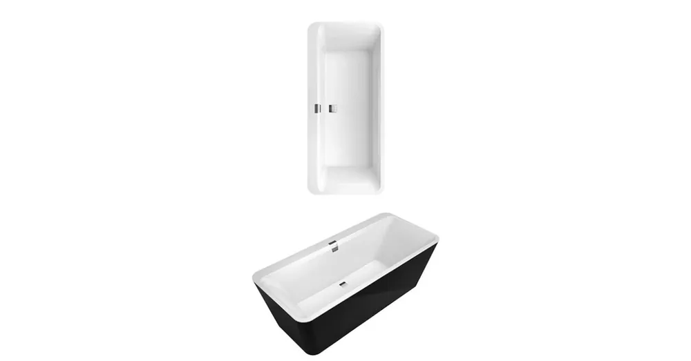Vedd meg most Villeroy & Boch Squaro Edge 12 1800 x 800 mm-es szabadon álló kád Colour on Demand - UBQ180SQE7PDBCV-01